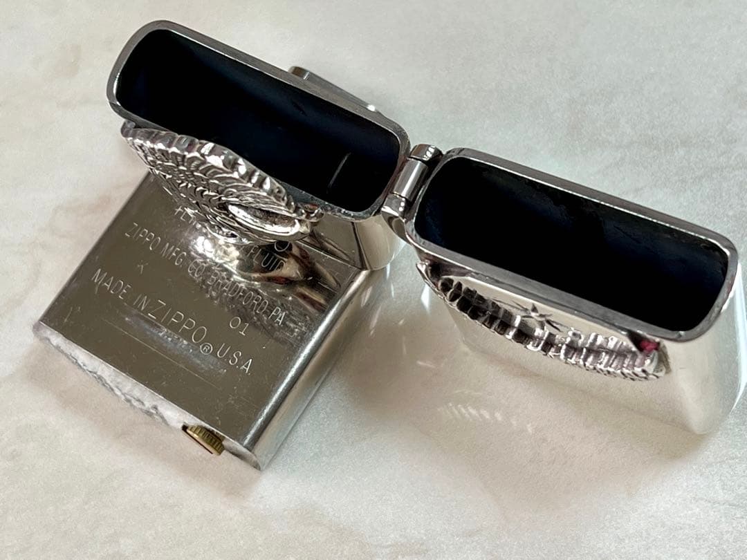 ZIPPO超希少スターリングシルバー925イーグル 超重量 - メルカリ