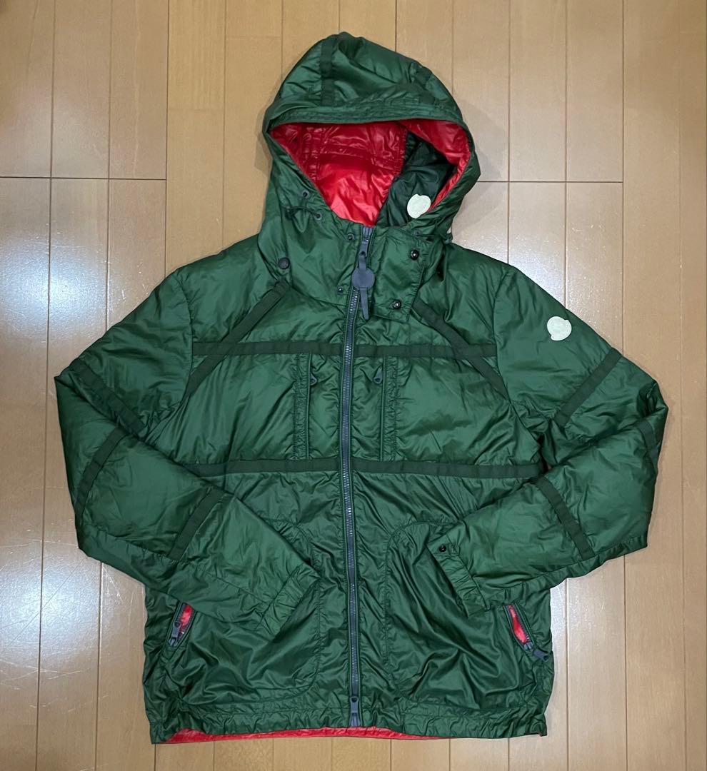 【希少デザイン】MONCLER モンクレール ミリタリーダウンジャケット 1 M MONCLER ダウンジャケット ブラック メンズ SIZE 1 モンクレール