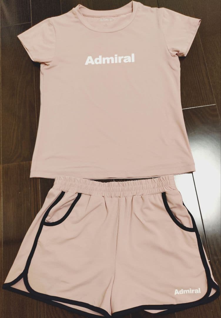Admiral ピンク Tシャツとショートパンツセットアップ スポーツ カジュアル ショートパンツ Tシャツ セットアップ