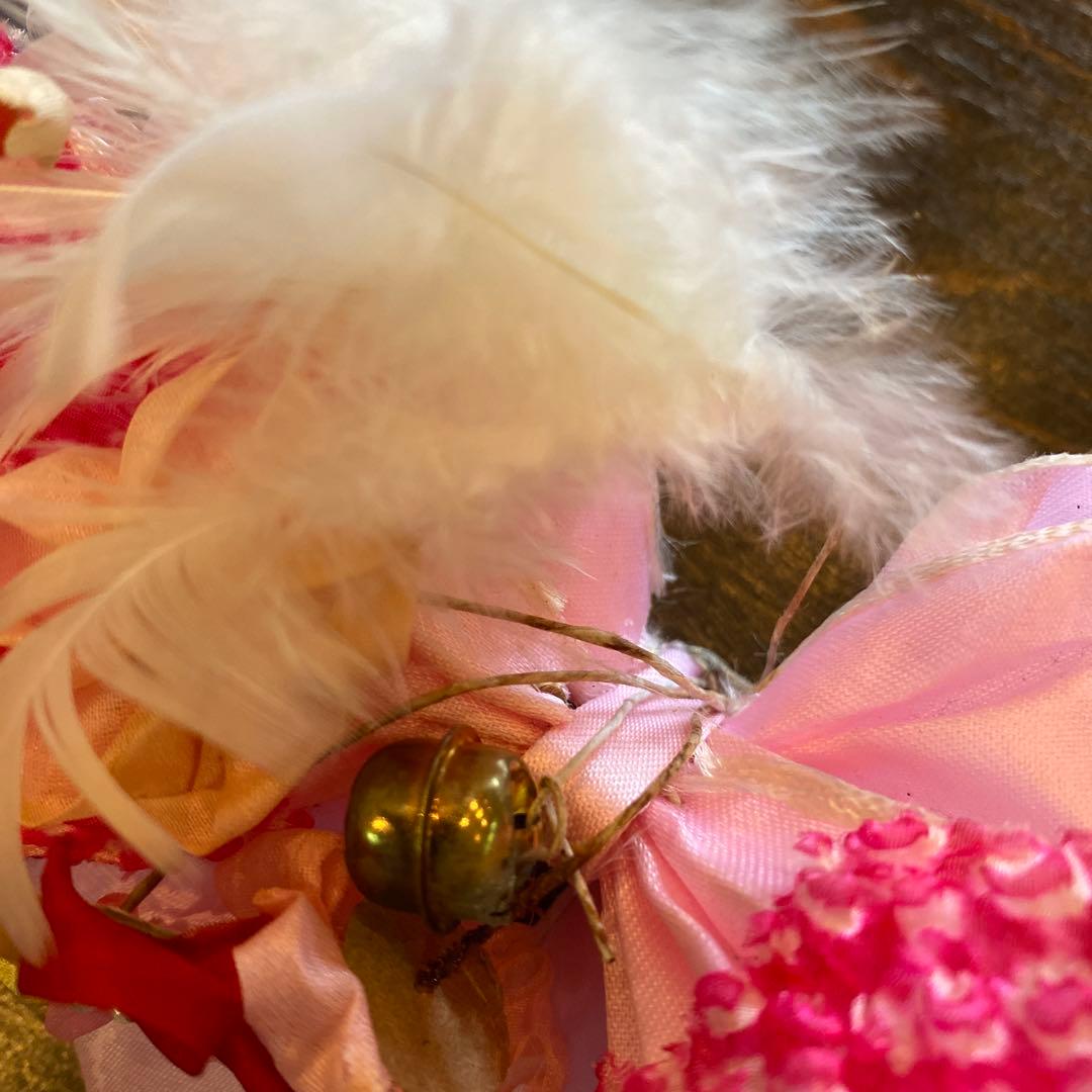 アンティーク 七五三 三歳 着物 被布 小物一式 フルセット 赤 鶴 正絹