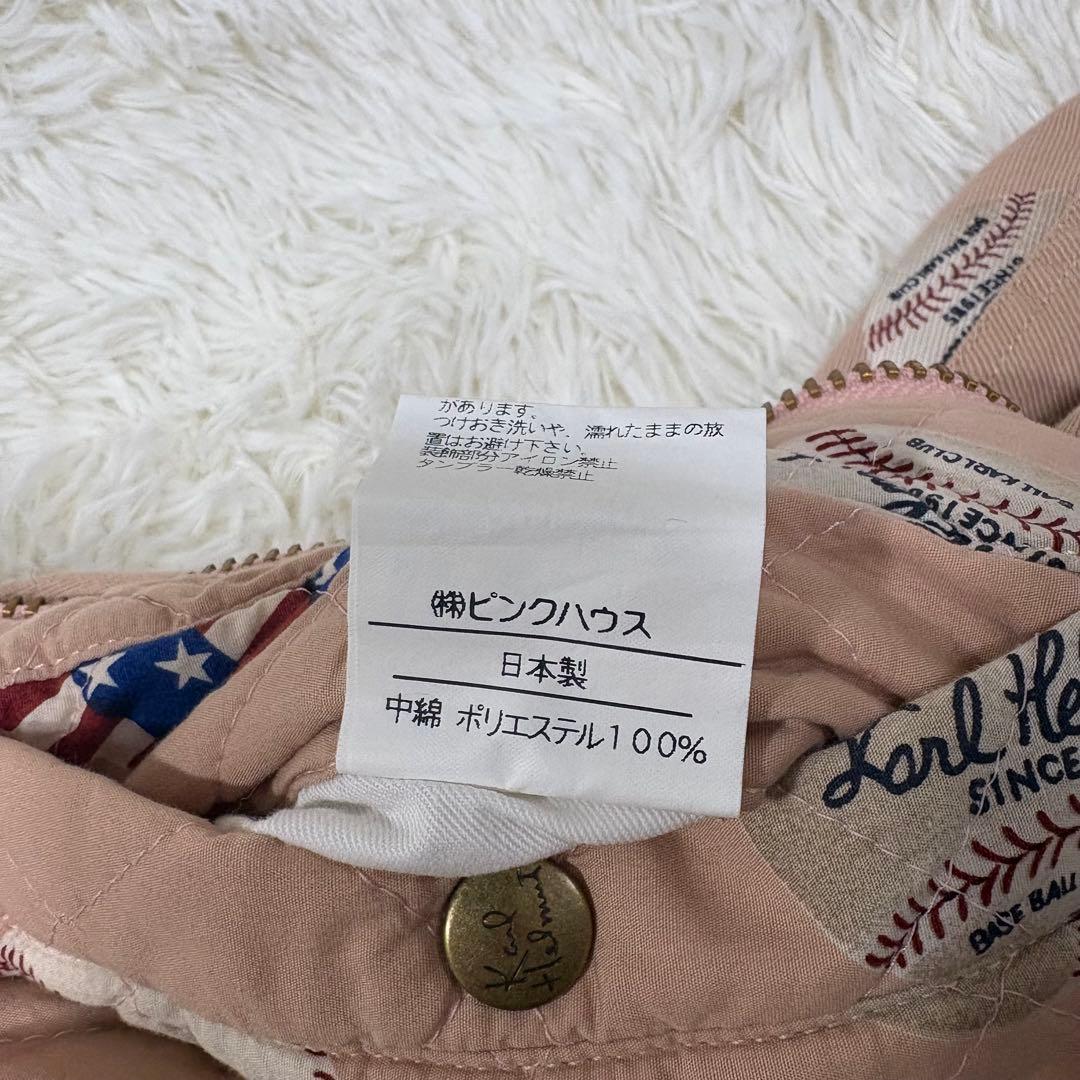 カールヘルム ピンクハウス MA-1 キルティング 中綿 野球 ピンク M