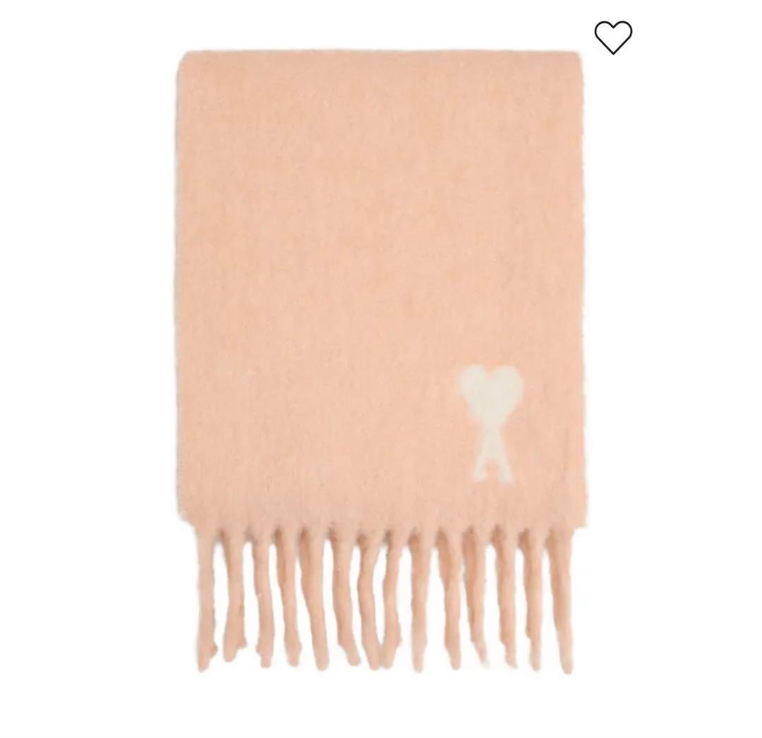 AMI DE COEUR アルパカマフラー ピンク - メルカリ