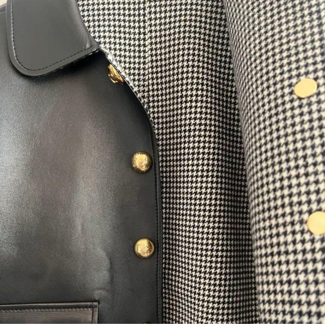 セリーヌ クロディーヌ ジャケット トリオンフボタン ラムスキン