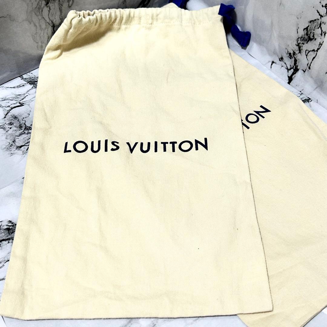 ルイヴィトン デニムスニーカー モノグラム 青 22.5cm 保存袋付き