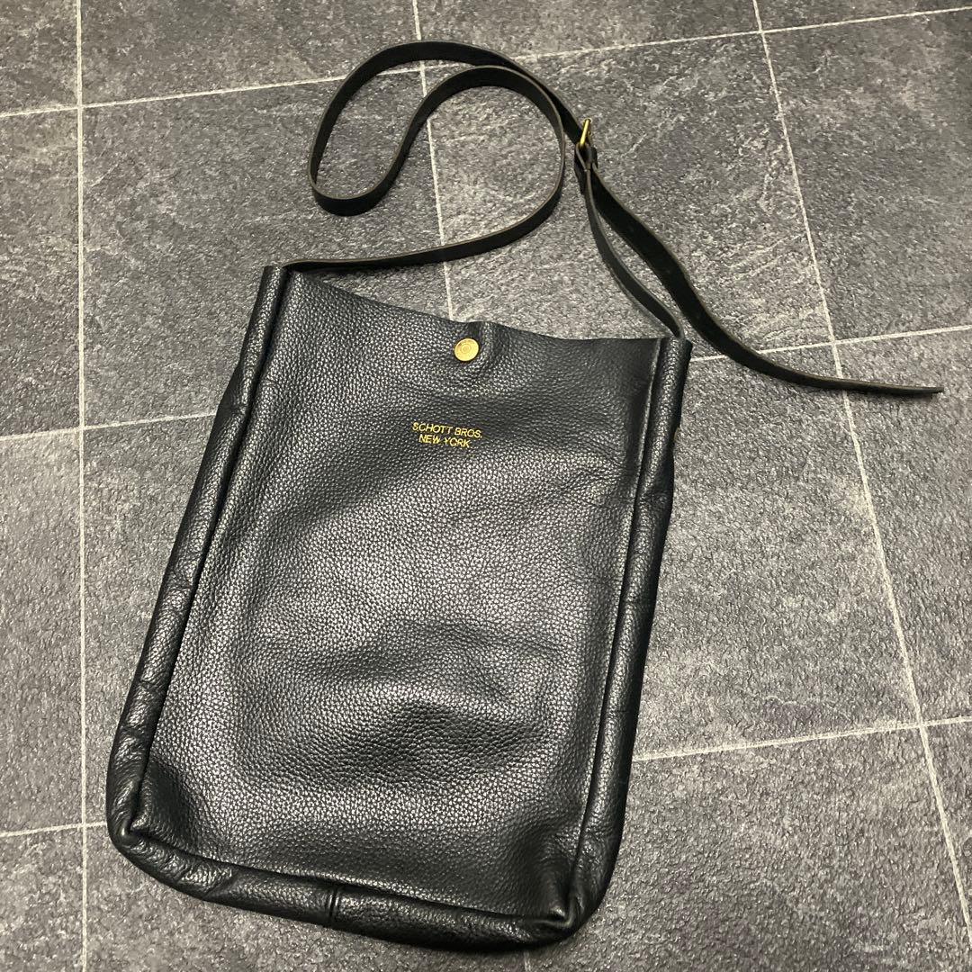 Schott レザーショルダーバッグ