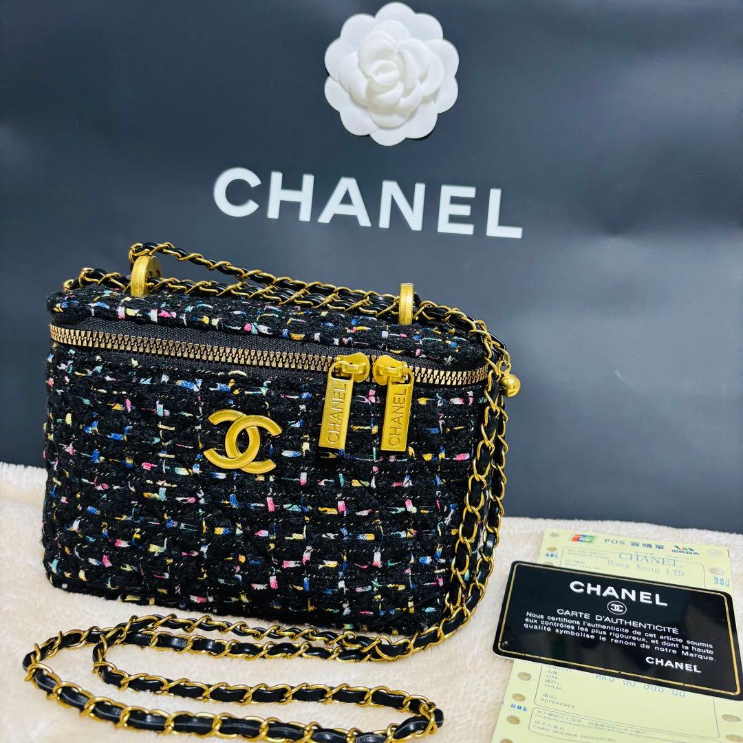 CHANEL♡ノベルティツイードバニティショルダー - メルカリ