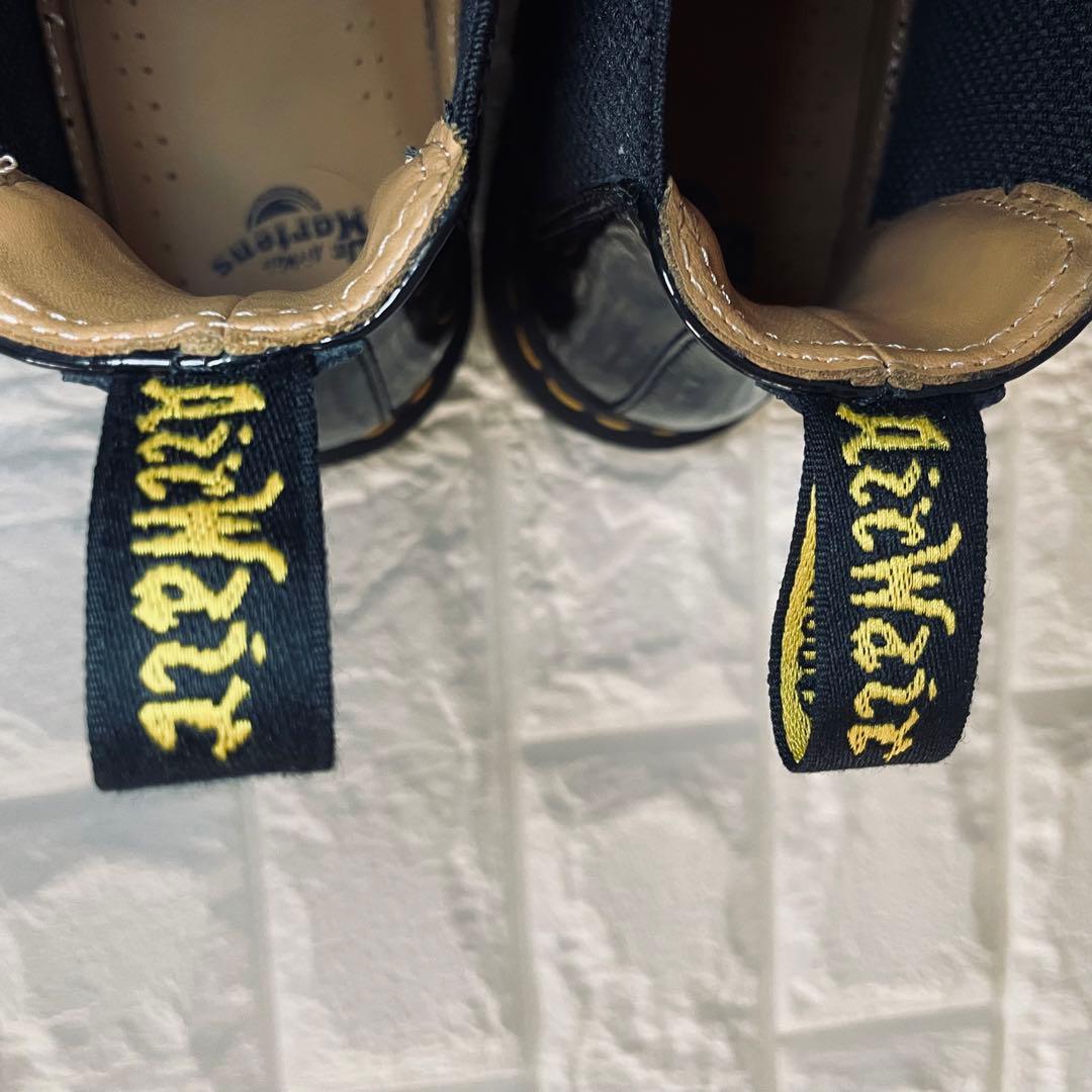 Dr.Martin UK8 チェルシーブーツ 光沢 黒 厚底