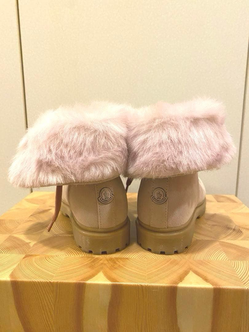 年始セール】モンクレール MONCLAR キッズ ブーツ 20cm ファー付き