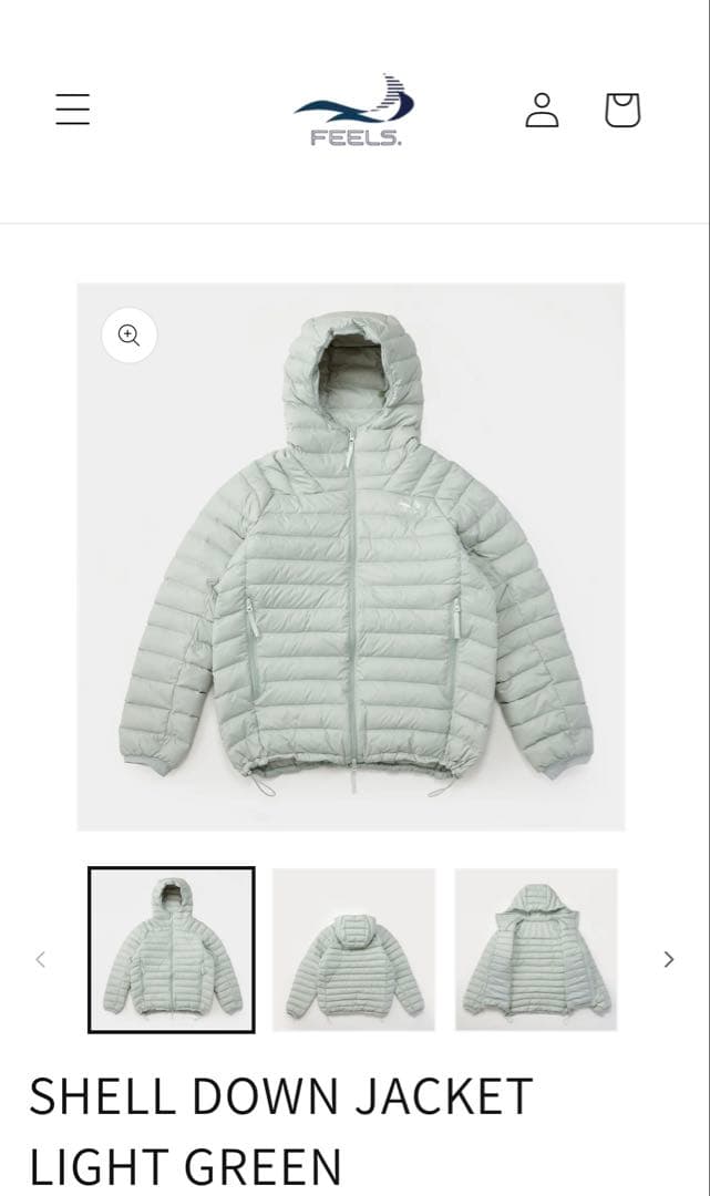 feels. 上杉柊平 ダウンジャケット shell jacket - メルカリ