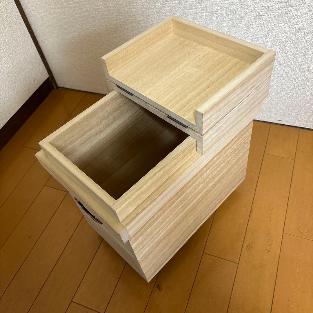 ※柴谷幸子※未使用品　山一　桐の米びつ 約10kg用