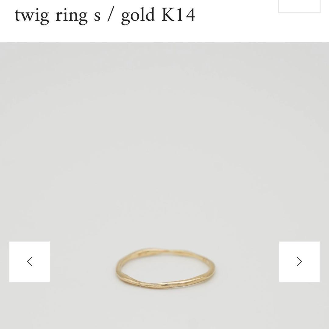 vebet twig ring s / gold K10