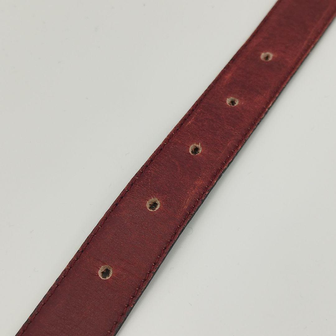 希少品】セリーヌ レディースベルト リバーシブル 黒 赤 オールド