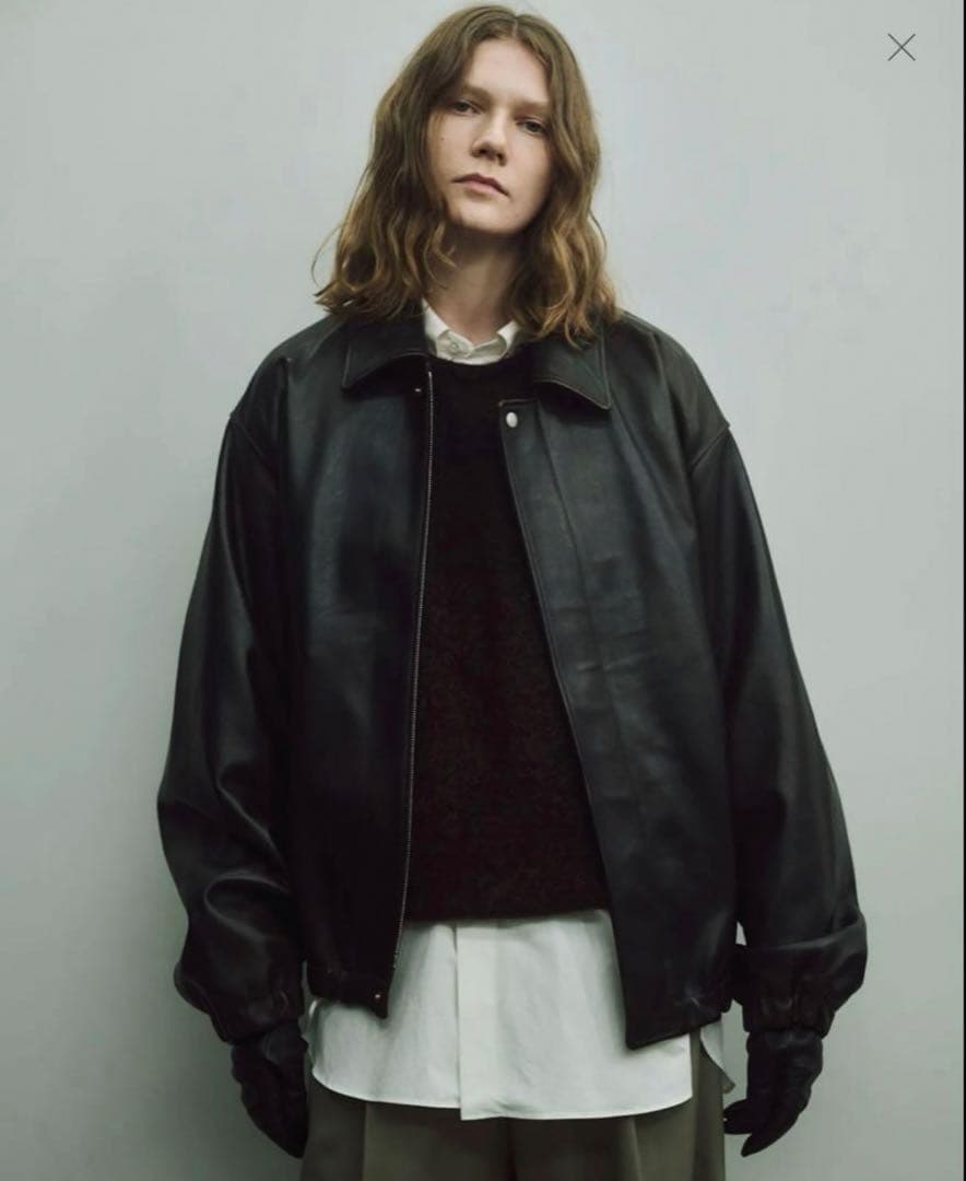 ジャケット・アウター SSSTEIN 25SS \"LEATHER ZIP SHORT JACKET\"