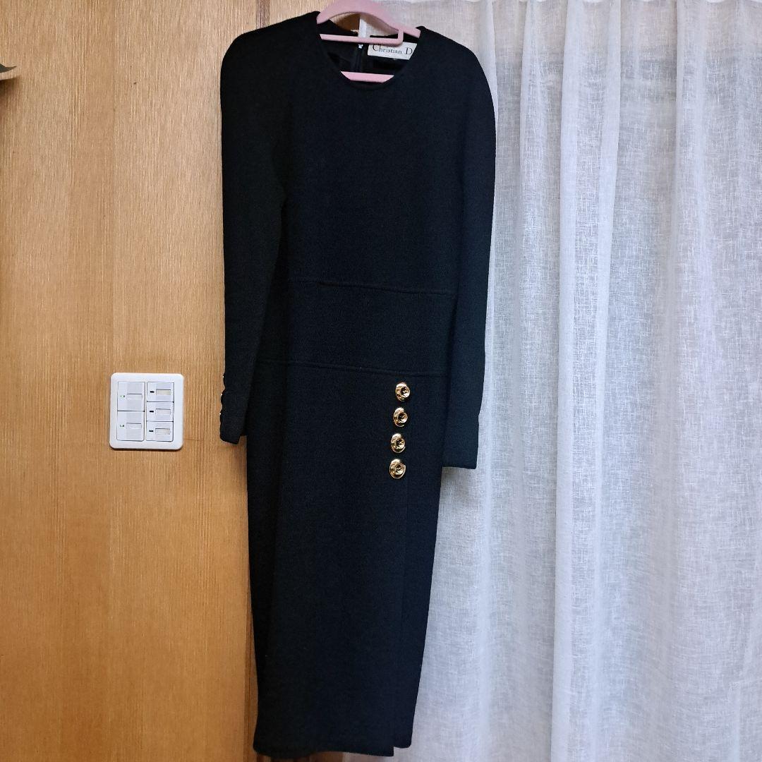 aaakira️⭕️ 卒入学式⚡ Dior ブラックタイトワンピース️