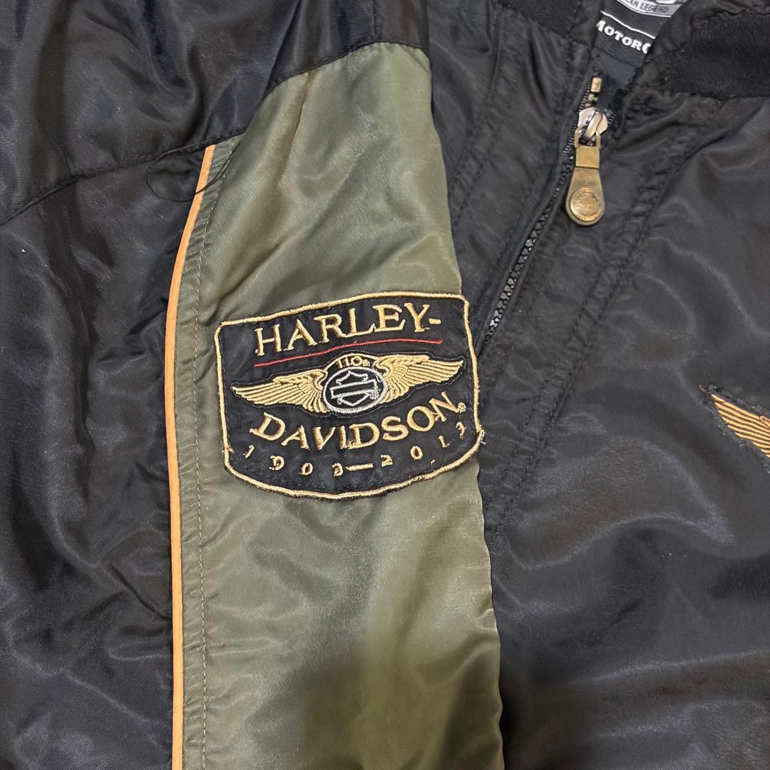 希少 110th《Harley-Davidson》ナイロンジャケット(XXL)黒