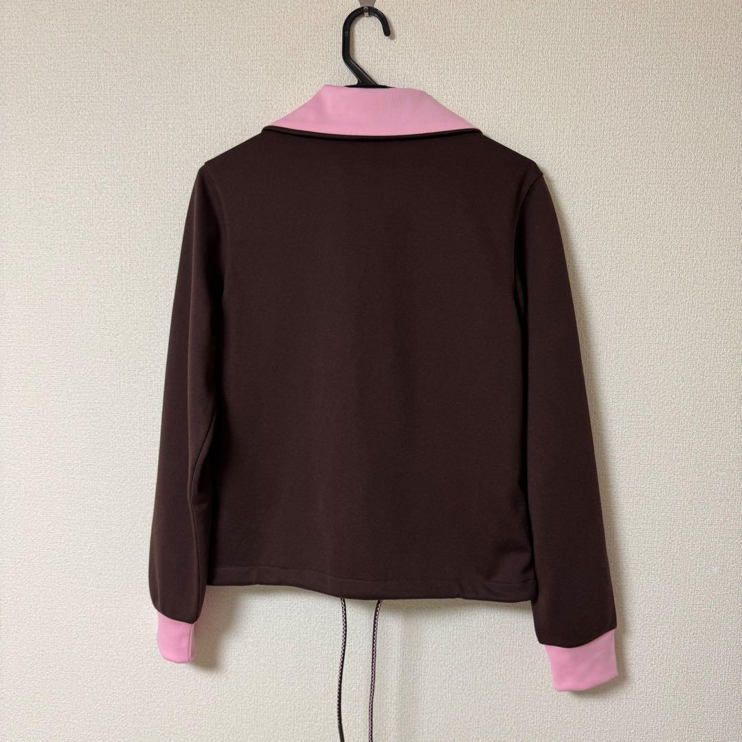 adidas トラックジャケット ピンクブラウン - メルカリ