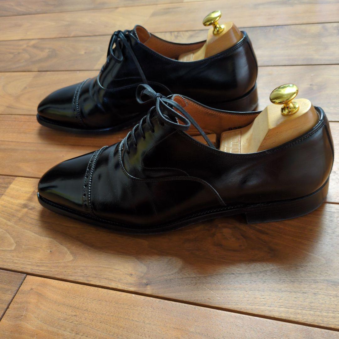 スコッチグレイン トリノ イルチアカーフ黒 レザー ドレスシューズ