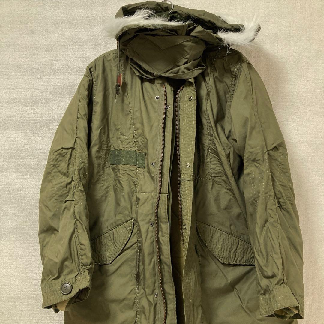 手縫いのモッズコート カーキ - メルカリ