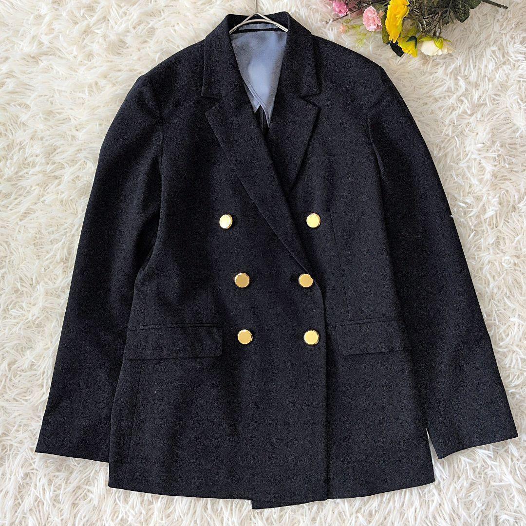 ユナイテッドアローズ グリーンレーベルꕤ金ボタン 紺ブレ テーラード