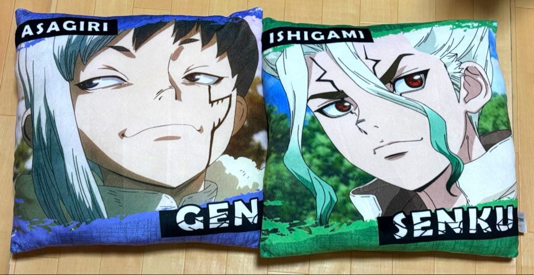 ドクスト 石神千空 あさぎりゲン クッション - メルカリ