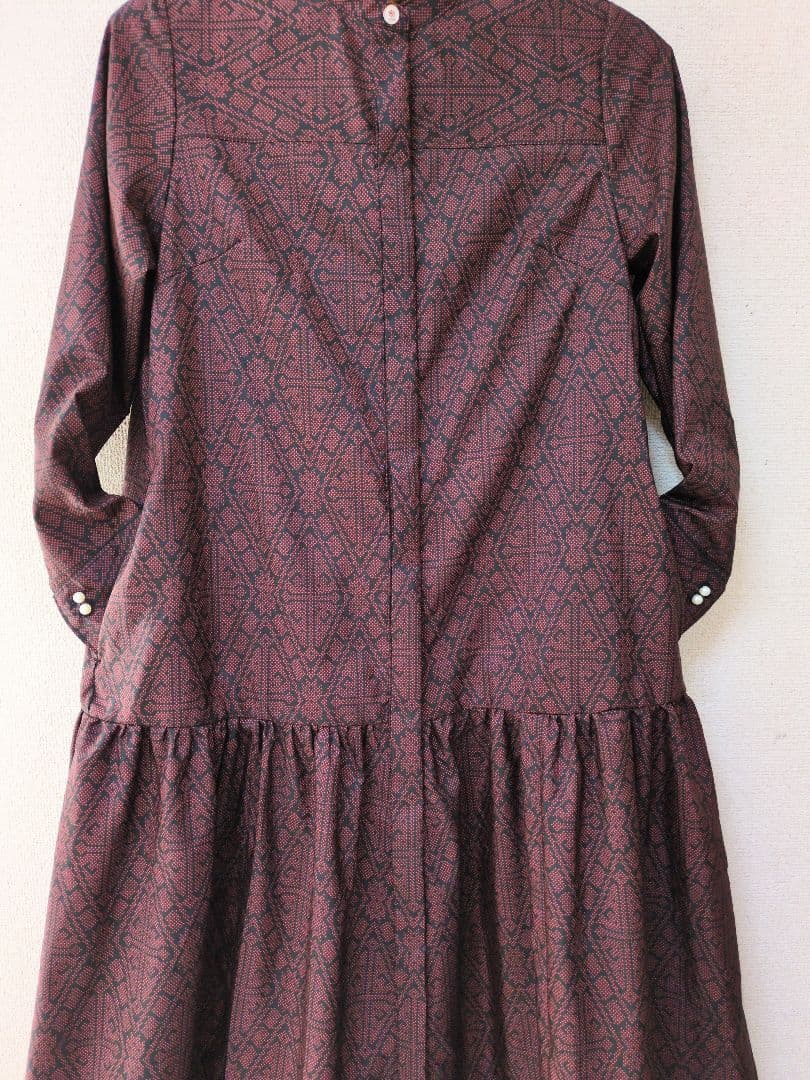 着物リメイク 大島紬 正絹 ワンピース 楽ちん細見えすっきり ジレ