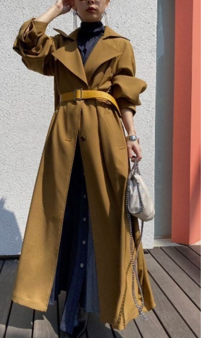 【ameri】BACK CUTTING LACE COAT