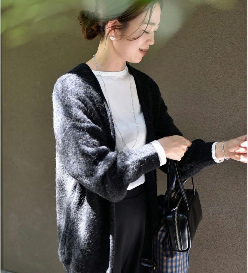 アワーホーム 洗えるアルパカ混ふんわりニットガーデ ⭐︎今季完売