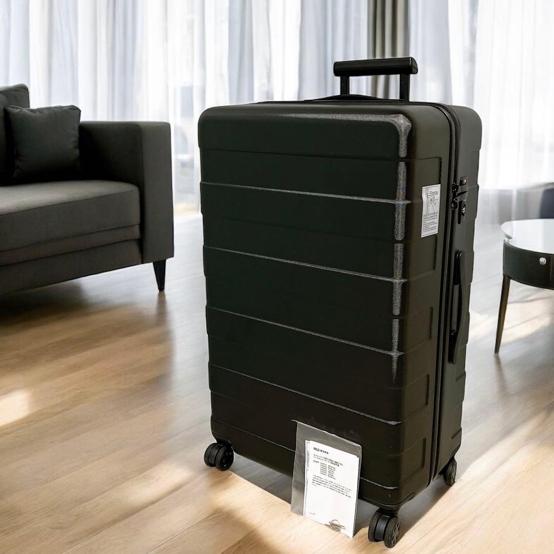無印良品 キャリーケース スーツケース 88L ブラック 鍵2本 ロック