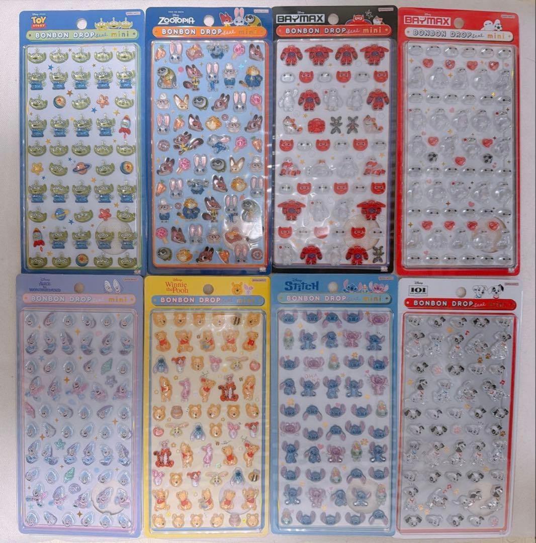 正規品】ディズニー ボンボンドロップシール 8種セット - メルカリ