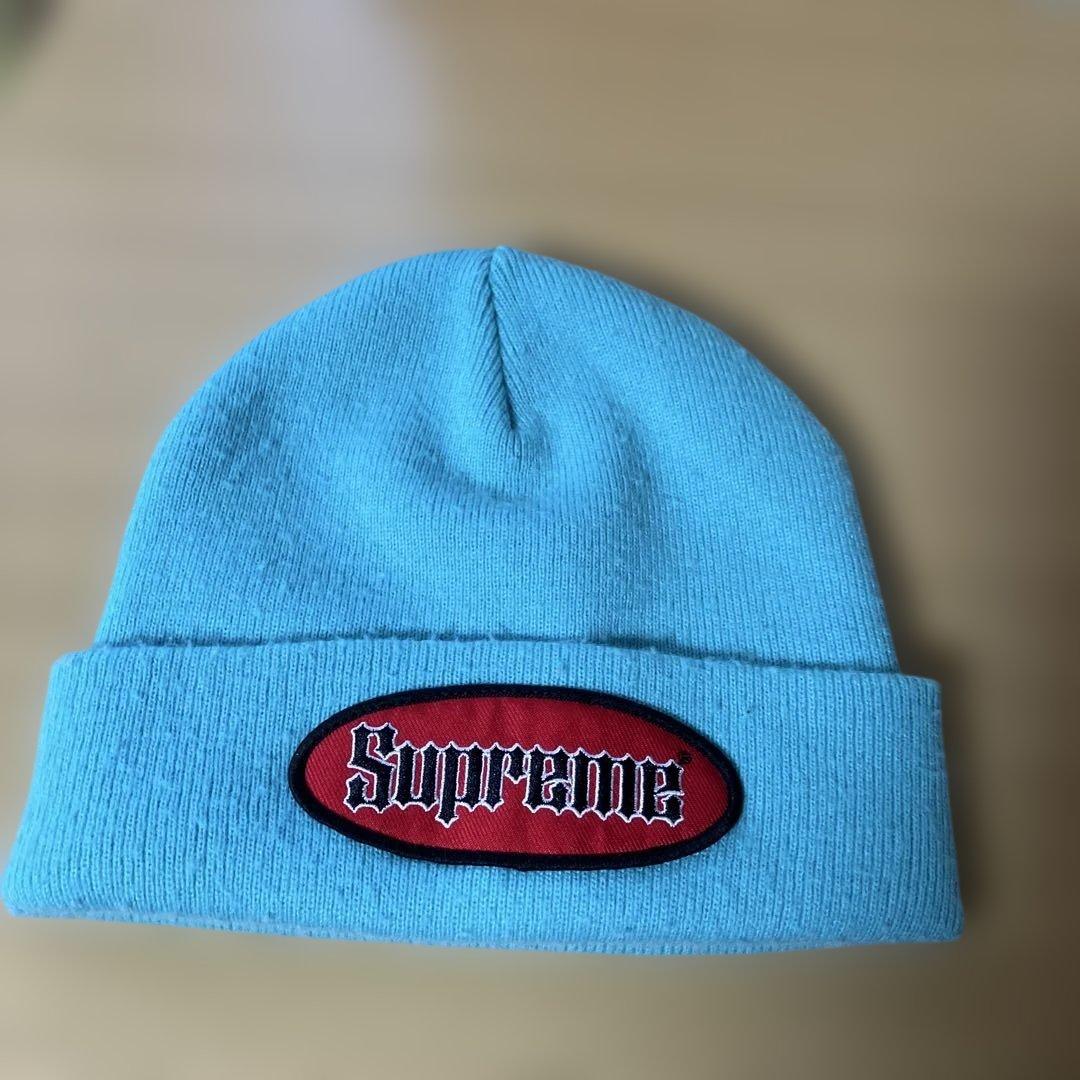 Supreme ターコイズカラー ニット帽 - メルカリ