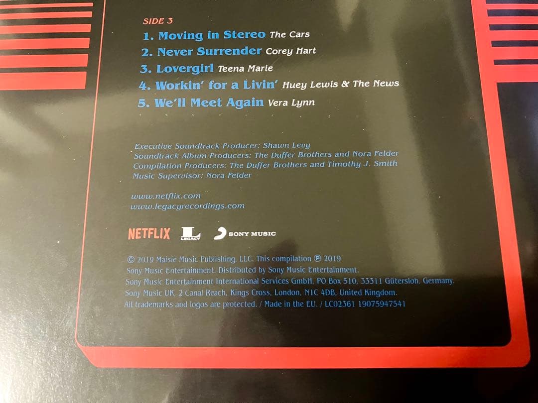 ボーナス7inch付 Stranger Things 3 サントラ2LPレコード