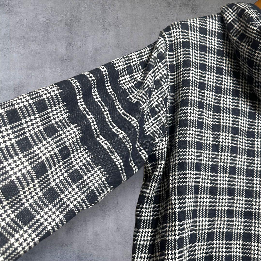 美品】トムブラウン 4bar マイクロチェック ジャガード パーカー