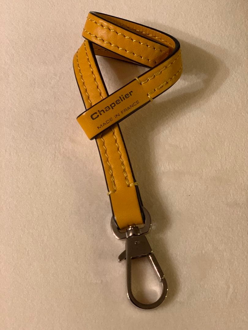 Herve Chapelier レザーストラップ　ジョーヌ