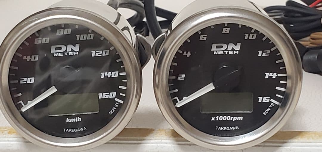 タケガワ　美品　DNスピード、タコメーター　セット SPECIAL PARTS TAKEGAWA / DNスピードメーター&タコメーターキット