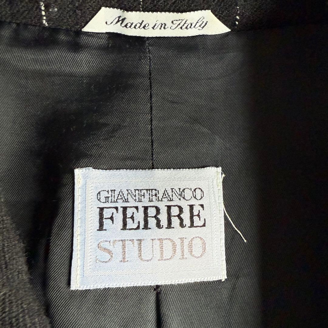 イタリア製 ジャンフランコフェレ ウールコート チェスターコート ピン