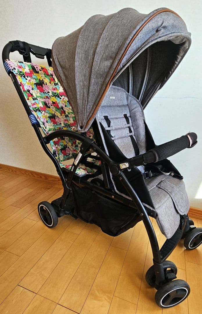 KATOJIベビーカー 2シーター（グレー）