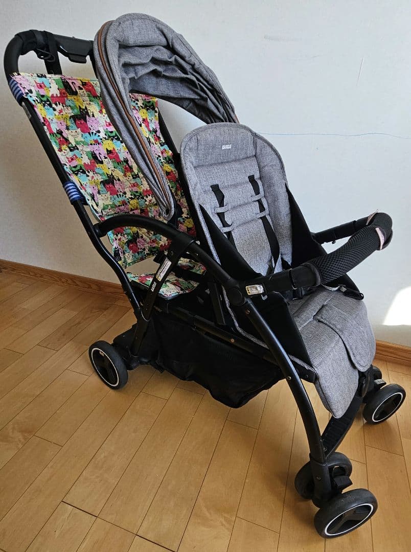 KATOJIベビーカー 2シーター（グレー）