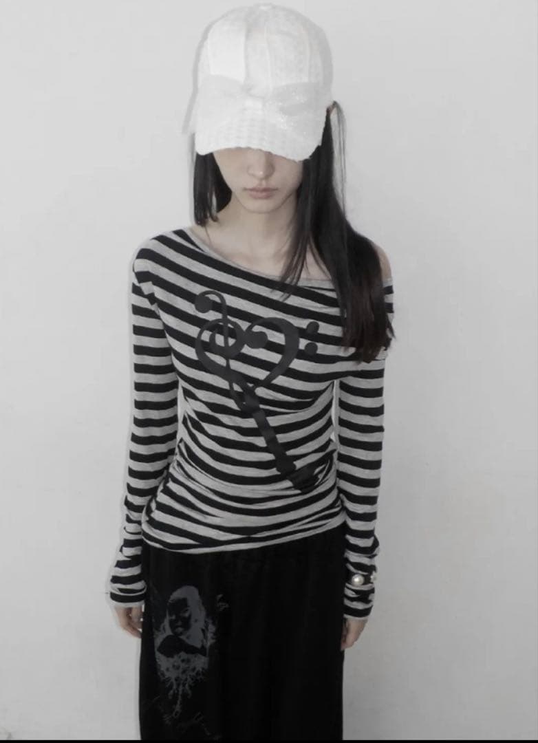 dydoshop Note draped top 長袖 - メルカリ