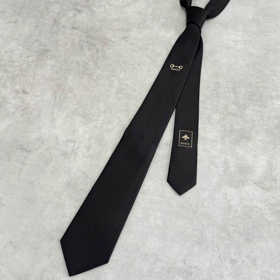 みかん GUCCI jacquard tie horsebit