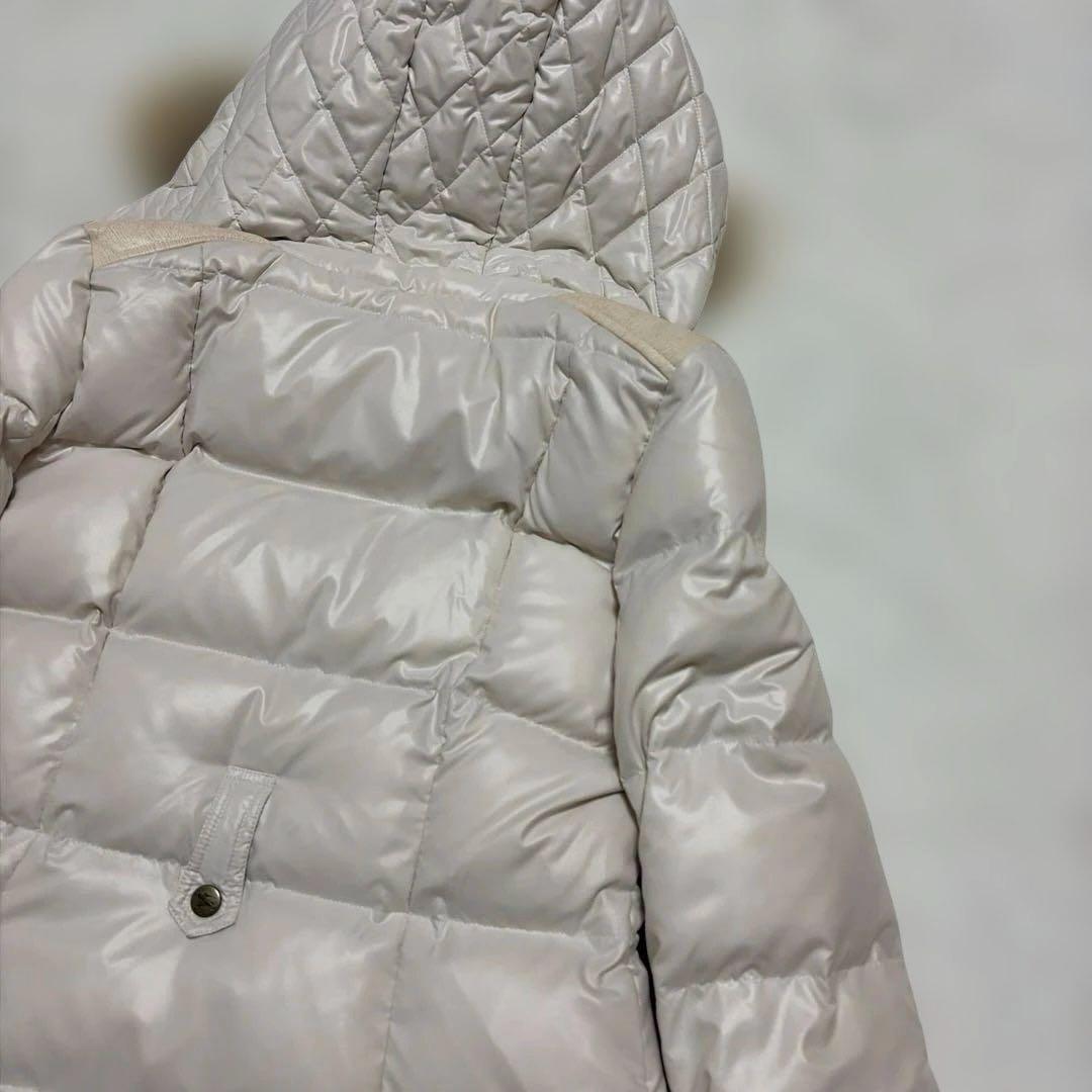 バーバリーブルーレーベル ダウンコート M ノバチェック ホワイト