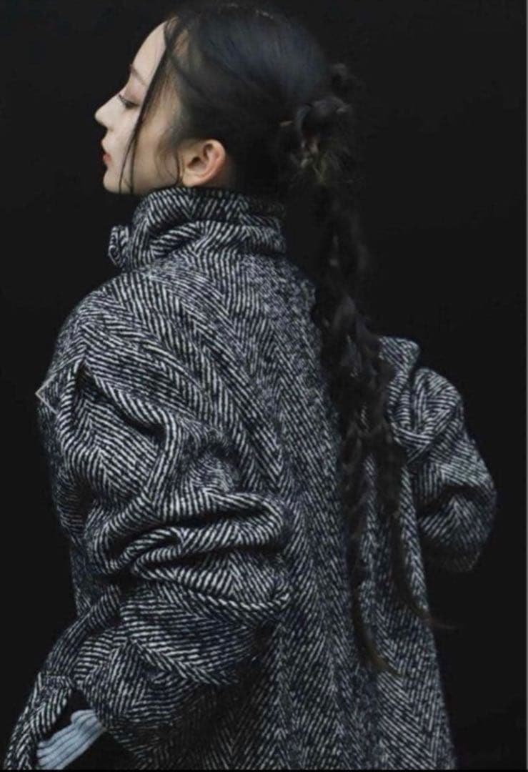 meltthelady stand collar coat - メルカリ