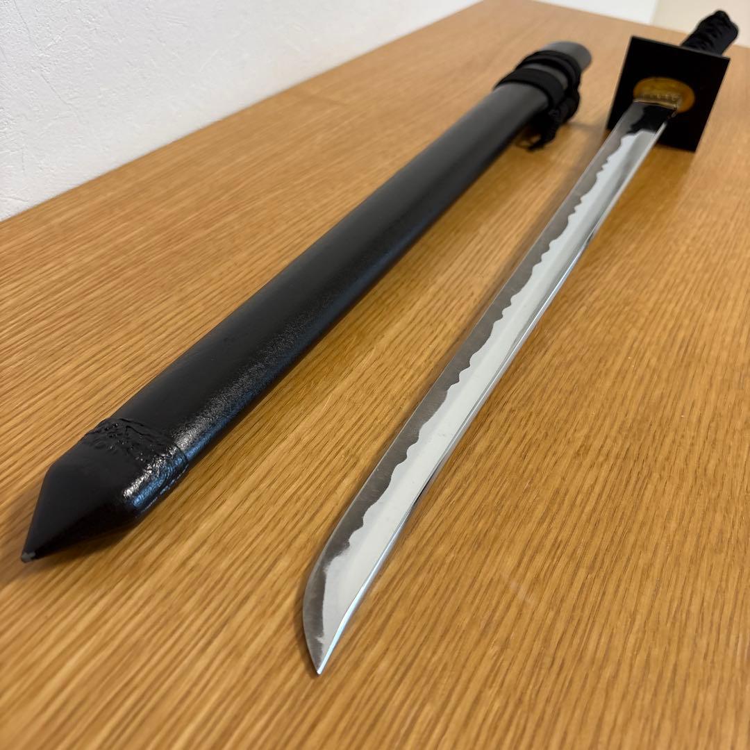 【模造刀】波紋刃 黒鞘【忍者刀】 黒呂鞘 大刀 模造刀｜【公式】模造刀・居合刀の専門店「忍屋」