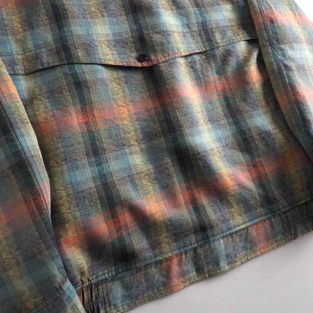 ラコステ ラコステ 希少 ブルゾン スイングトップ チェック柄 ワニ刺繡