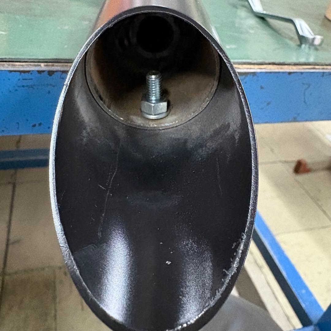 エストレア250 ワンオフ　スラッシュカットマフラー