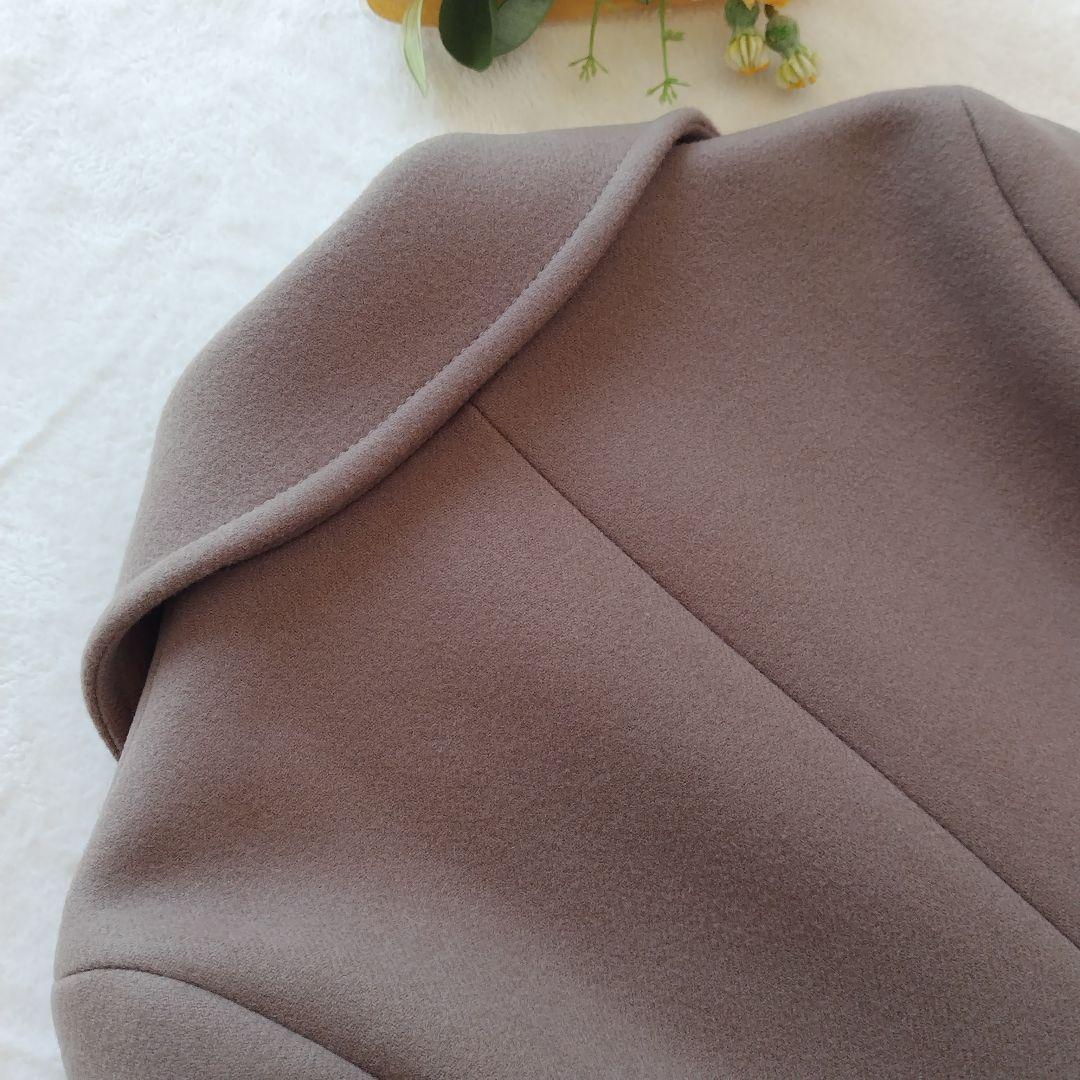 美品✨21AW ANAYI スーパー140リバーメルトンPコート M 金ボタン