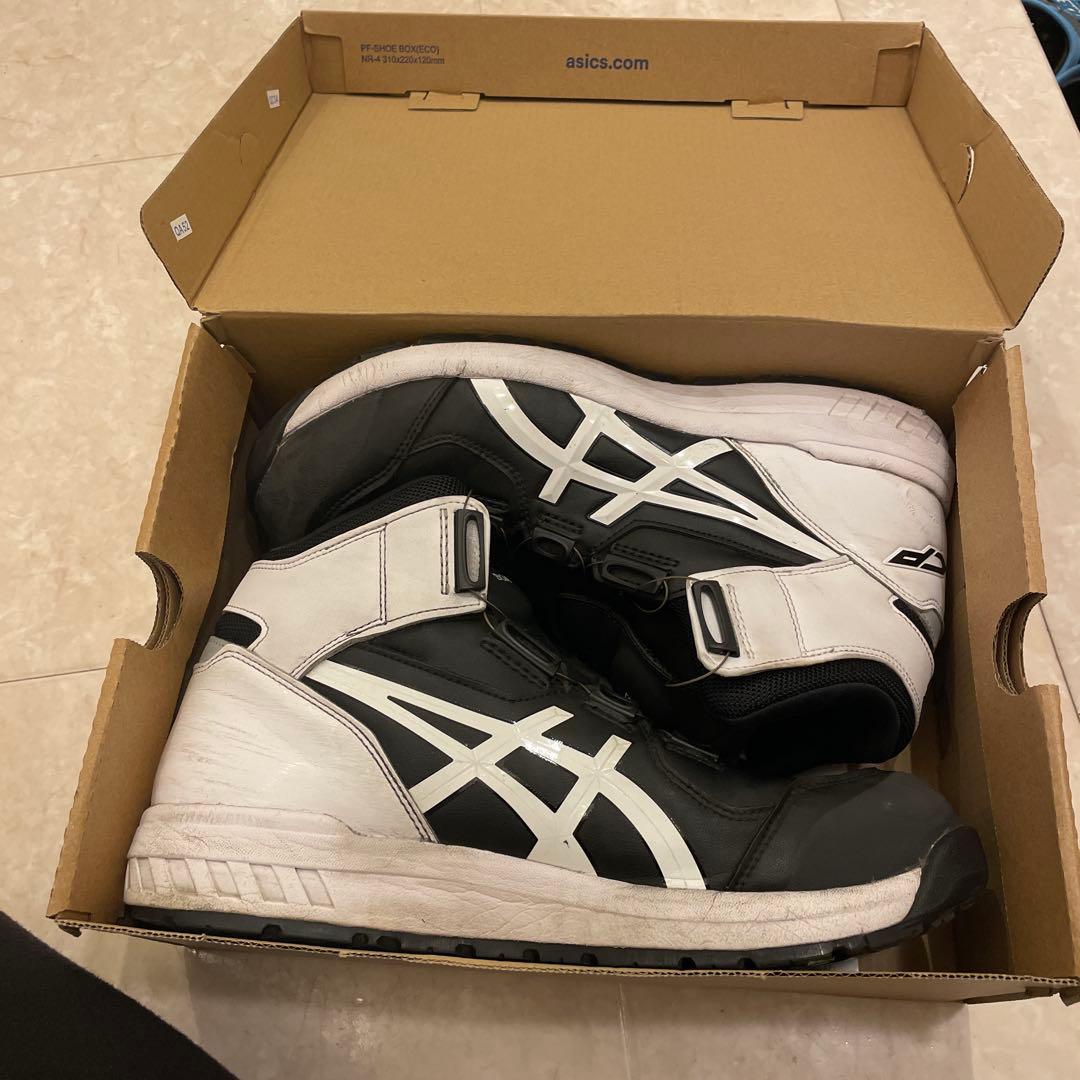 ハイカットASICS ❗️SOA ❗️安全靴❗️ ネイビー/ホワイト❗️スニーカー❗️