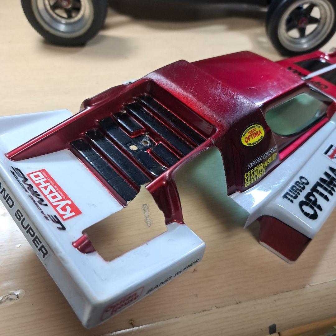 タミヤDT02(京商ターボオプティマボディ)サーボ無し - メルカリ