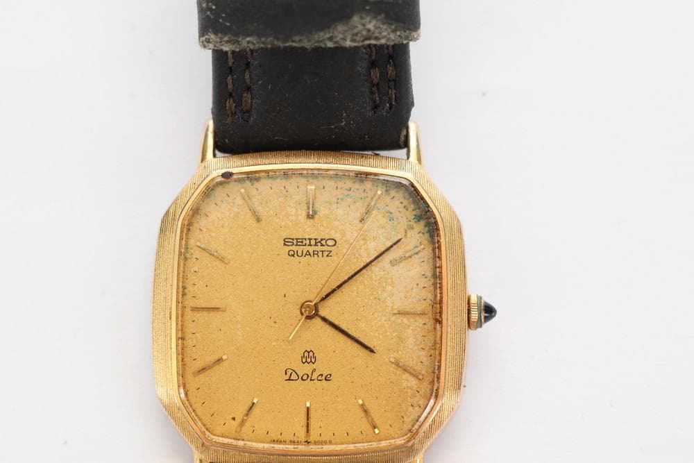 ◇SEIKO Dolce 9641-5020 ゴールド メンズ腕時計 09215