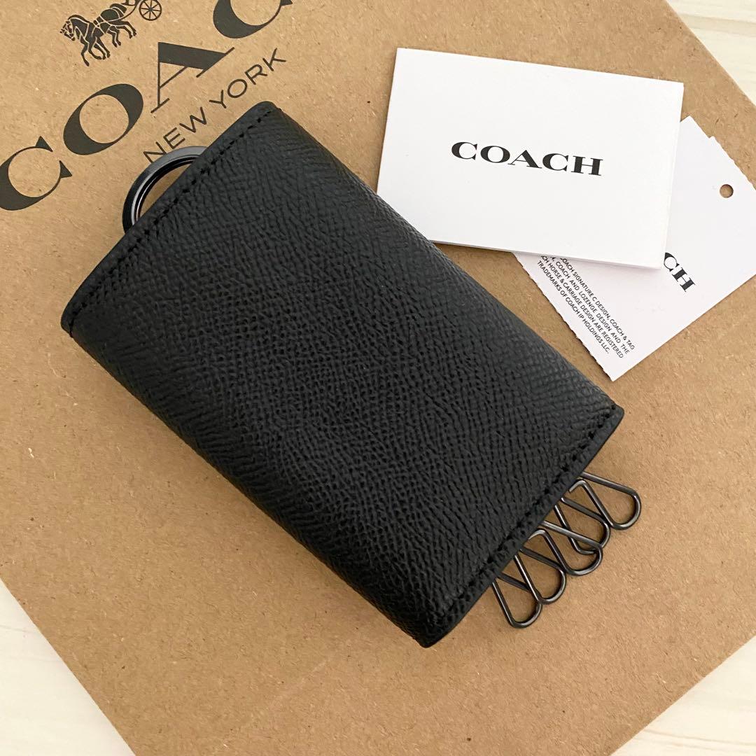 新品 COACHキーケース コーチ ブラック キーケース - メルカリ