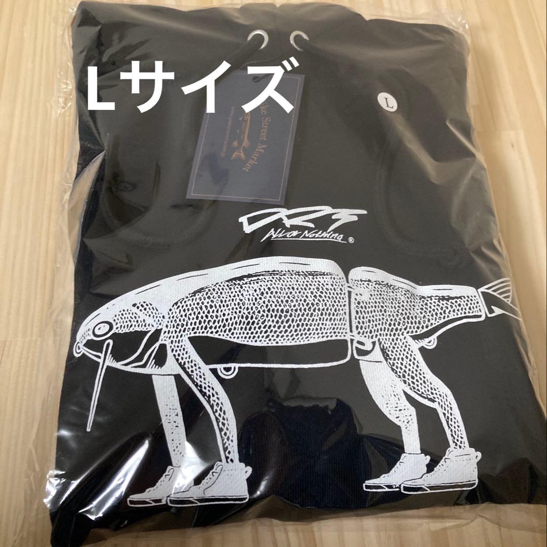 DRT×PIKE STREET MARKET デッドウォークフーディー Lサイズ